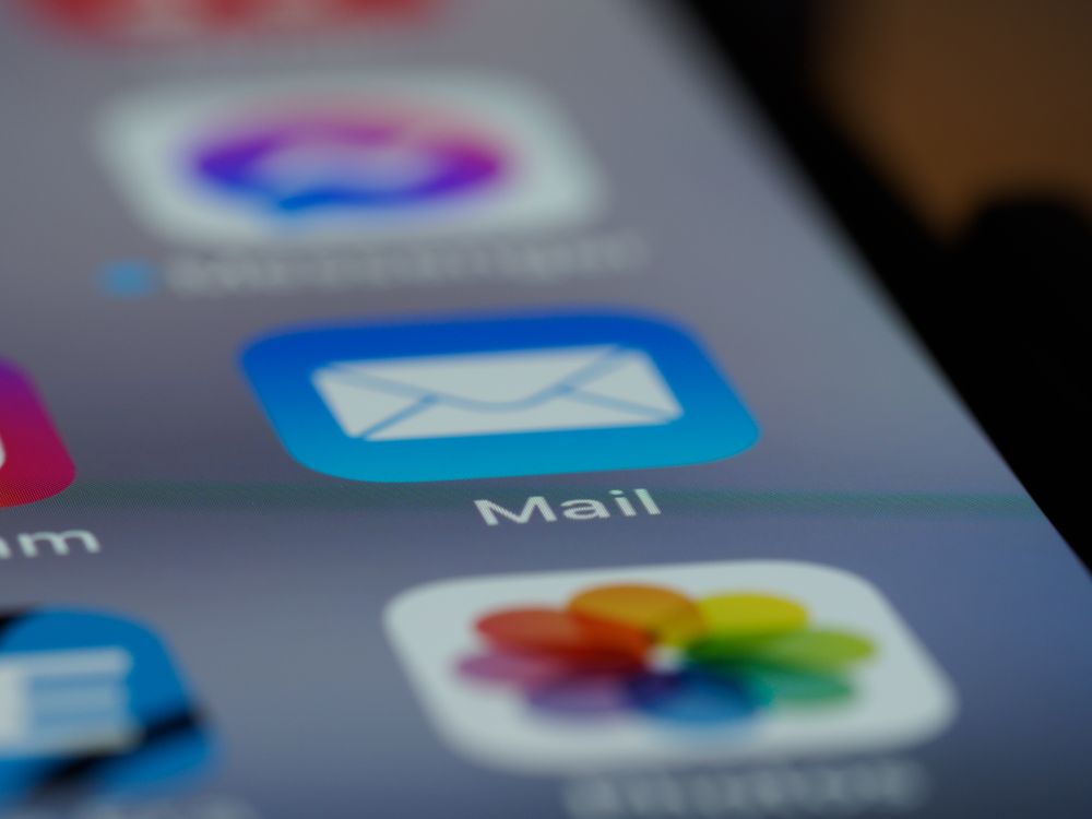 Mail app icon on a smartphone